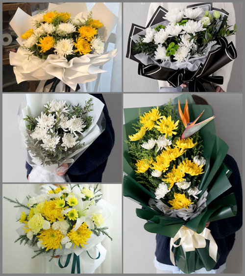 福建莆田涵江区萩芦镇崇福村白事花束代送